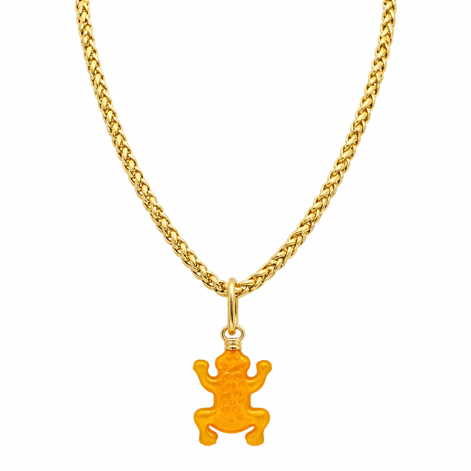 Ochre Frog Charm