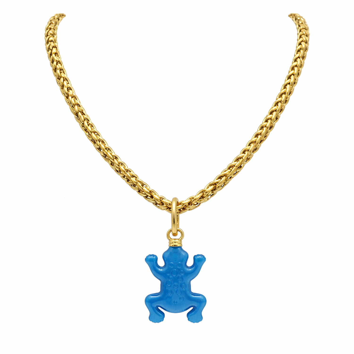 Cerulean Blue Monkey Charm