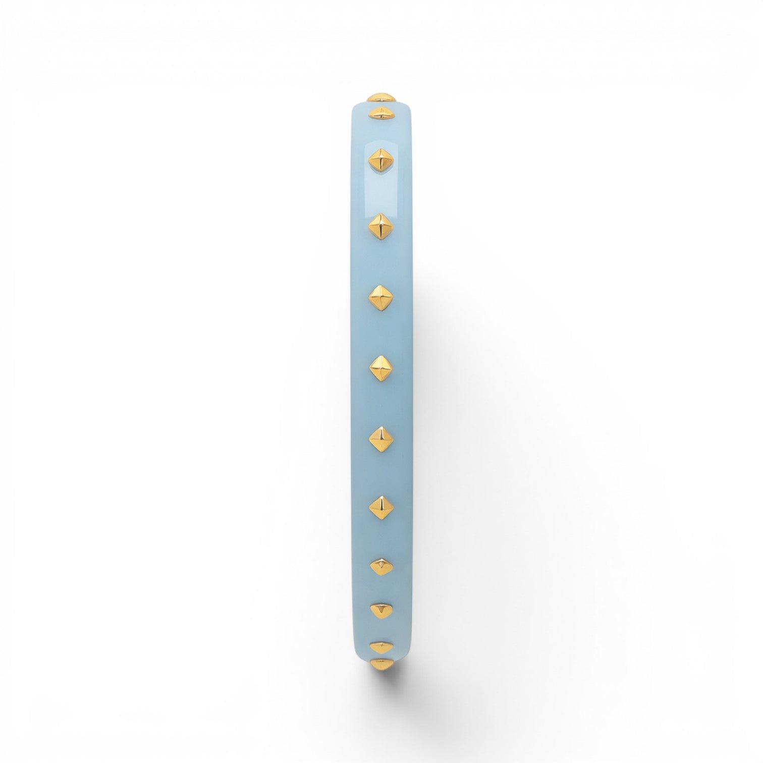 Clementine Aqua Resin Studded Bangle