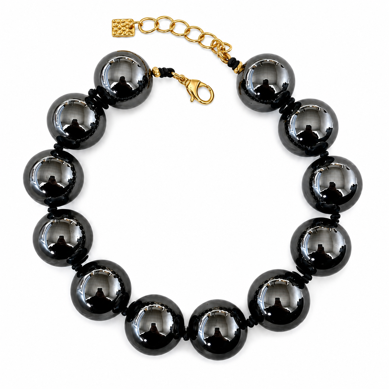 Lucy Black Gumball Necklace