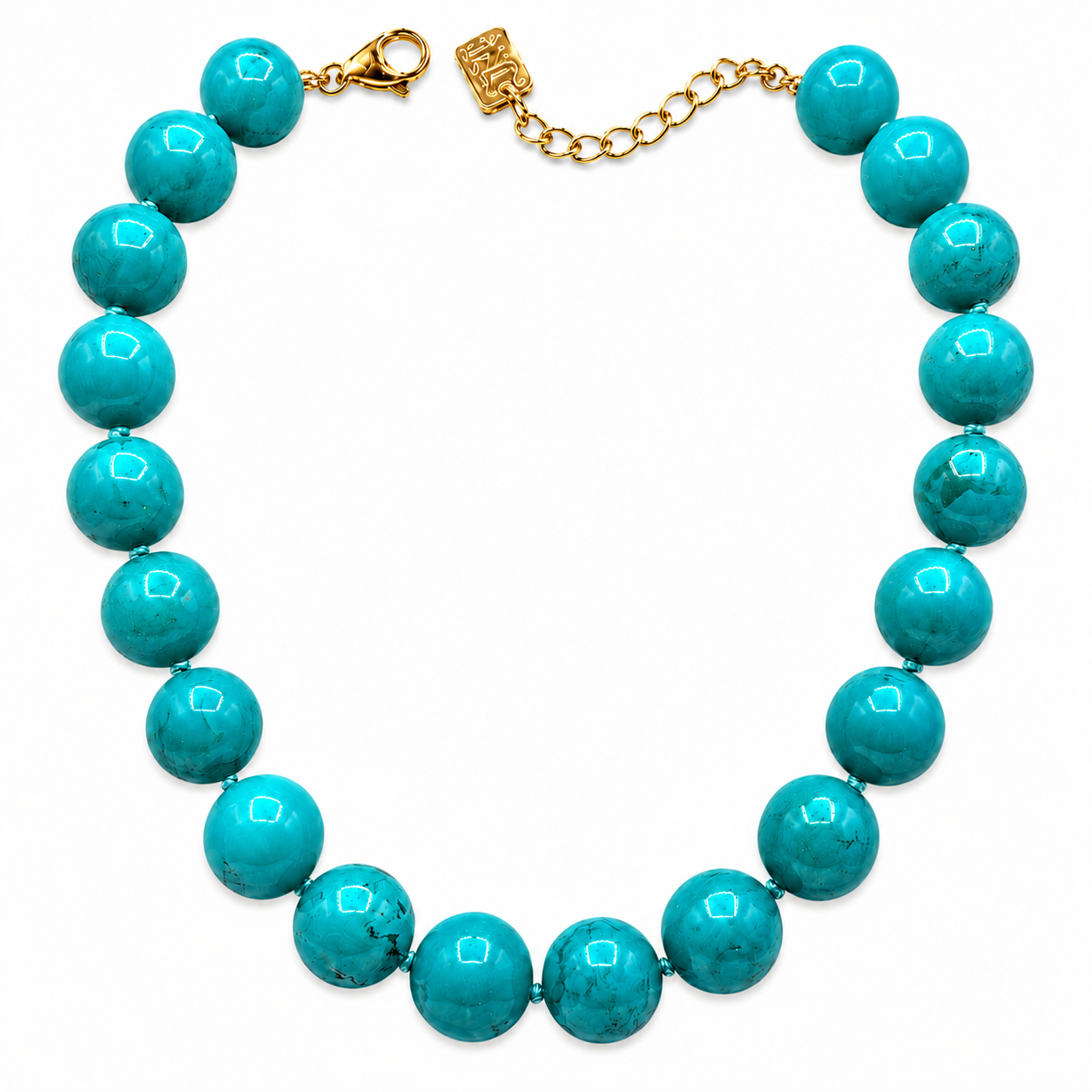 Abigail 16Mm Semi Precious Turquoise Necklace
