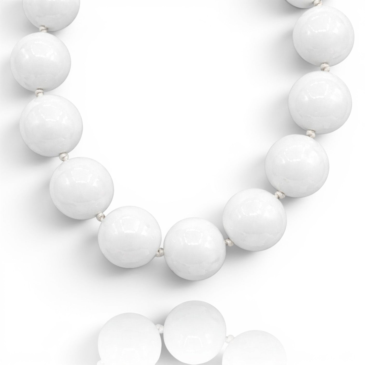 Lucy White Gumball Necklace