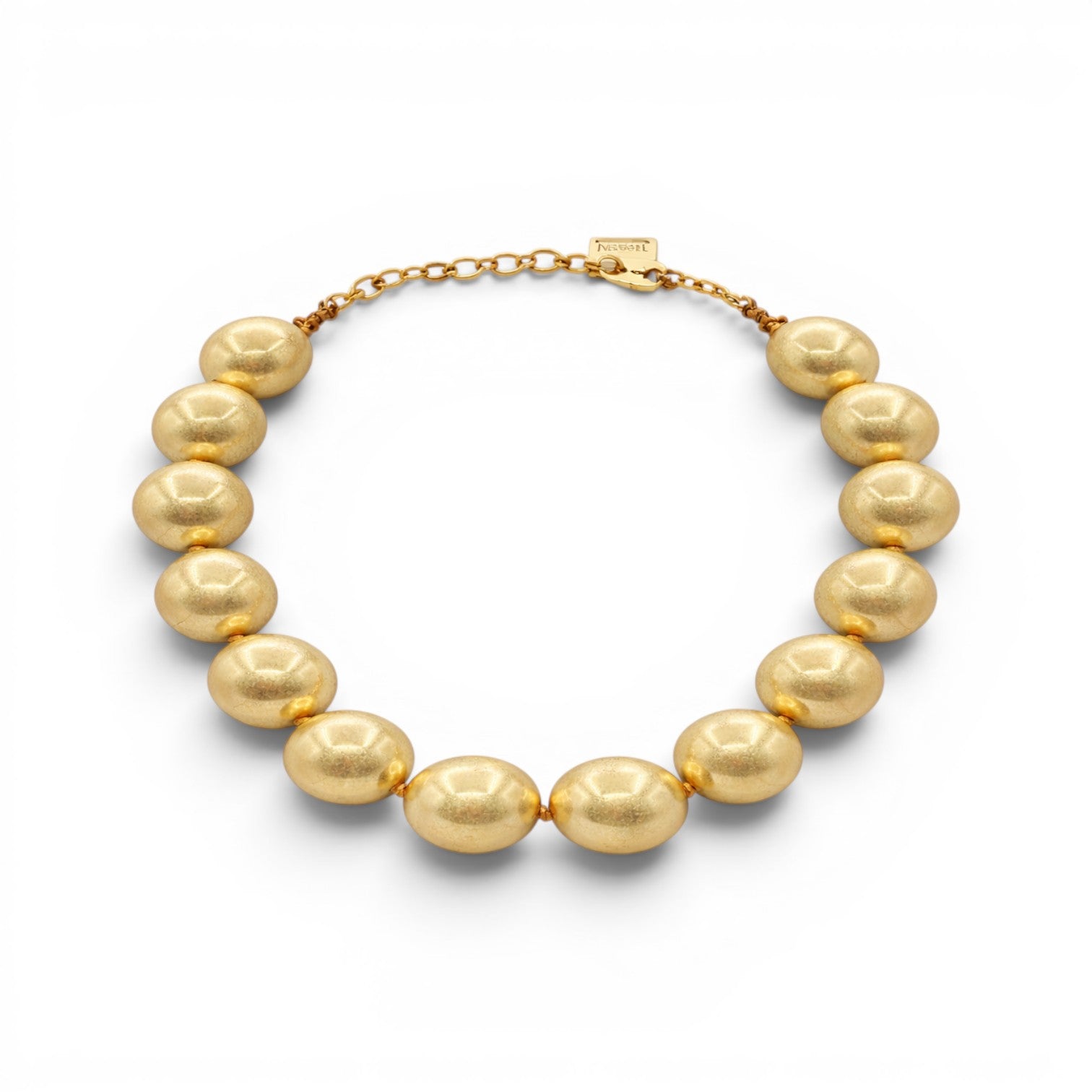 Lucy Worn Gold Gumball Necklace