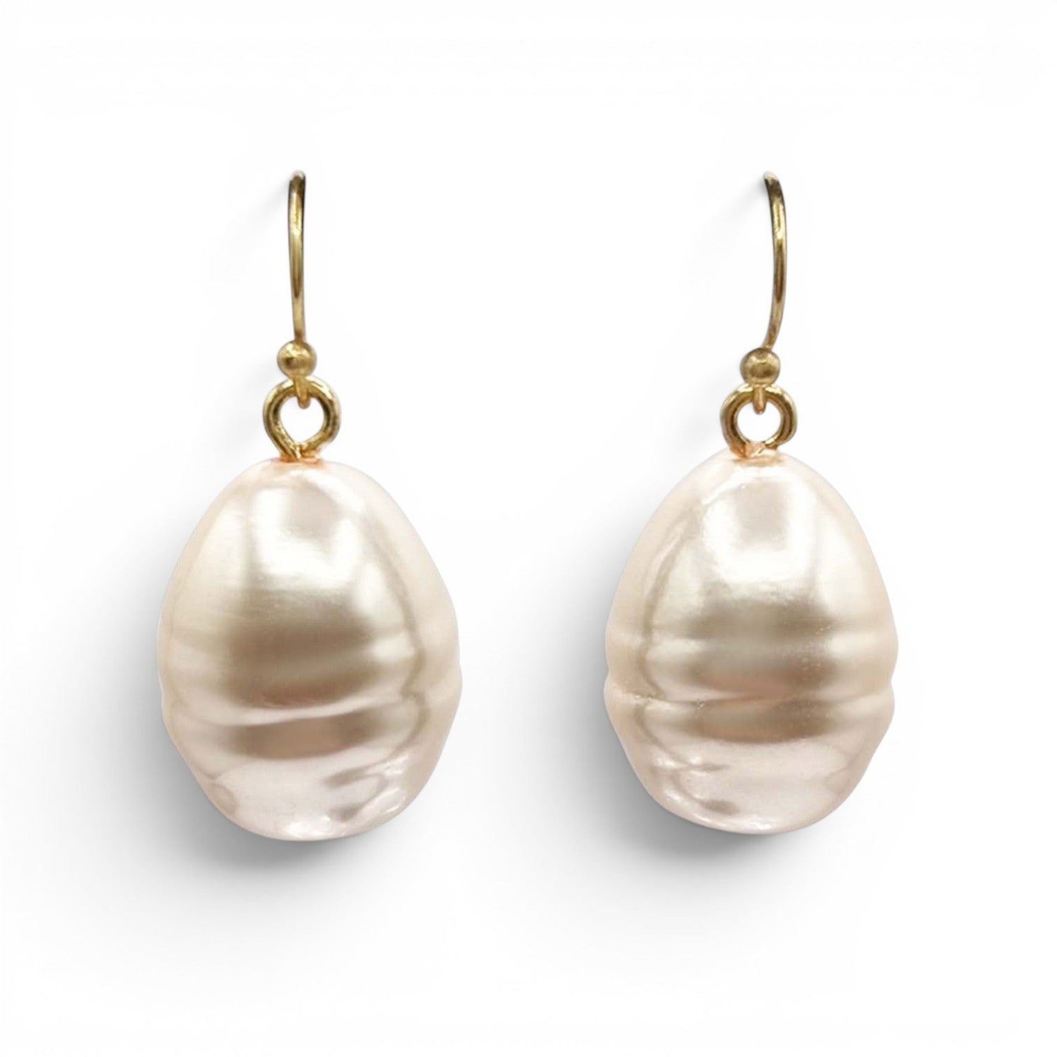 Marcella Champagne Baroque Glass Pearl Drop