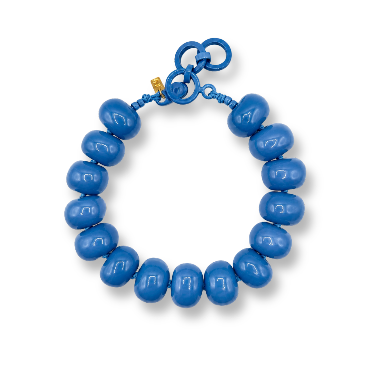 Vivienne Cornflower Blue Resin Necklace