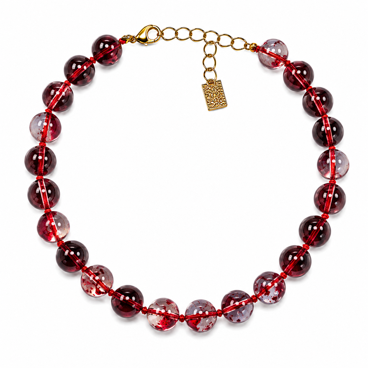 Abigail Ruby Red Quartz Necklace