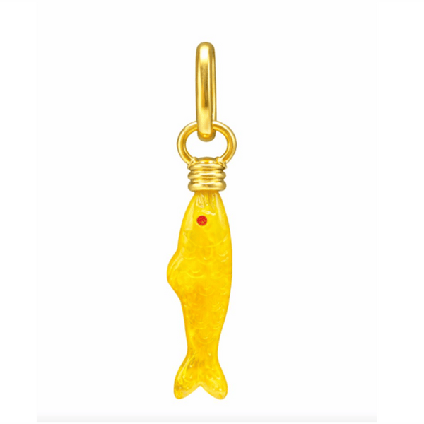 Yellow Fish Charm