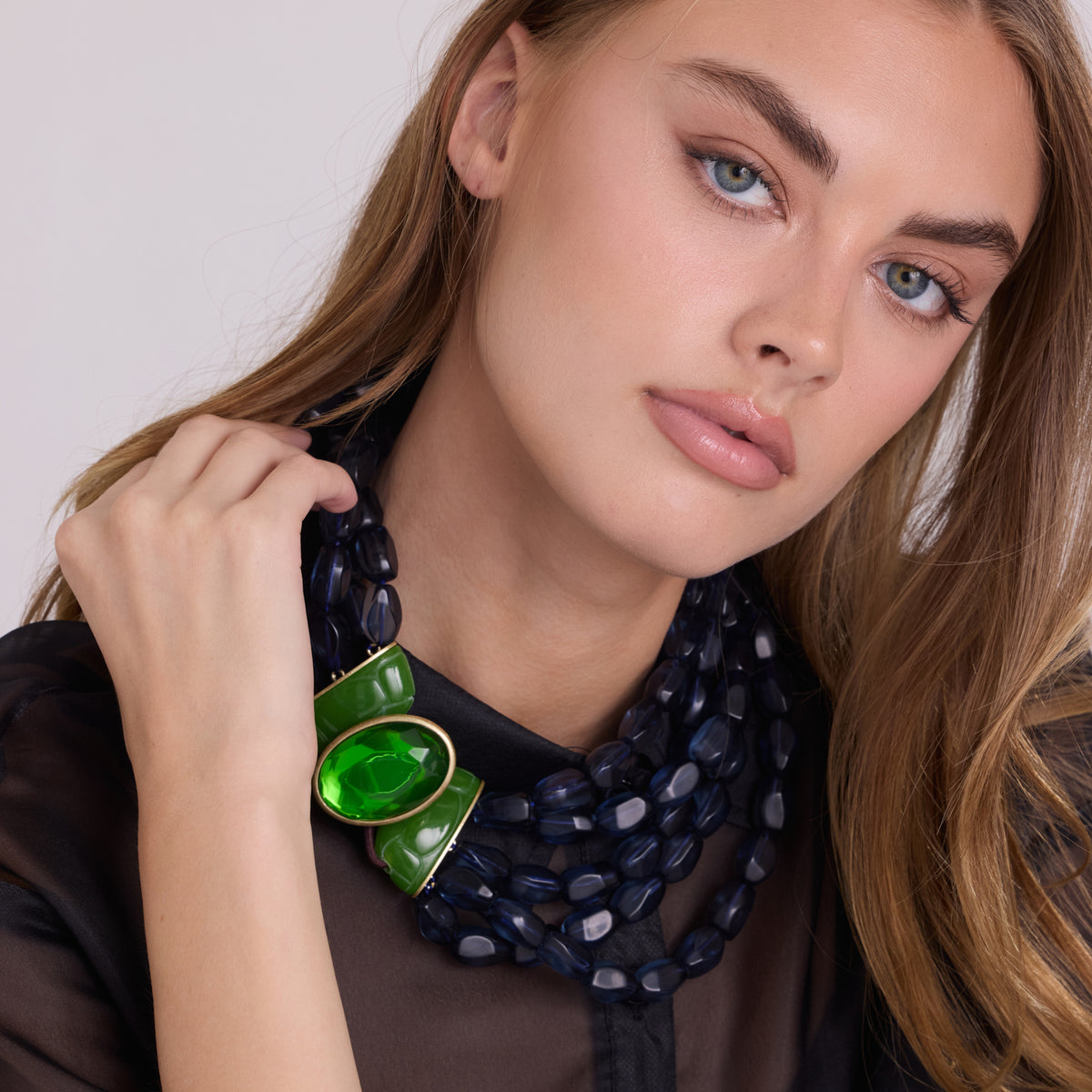 Riley Multi Strand Montana Sapphire Resin Necklace — 20260522_40198.jpg