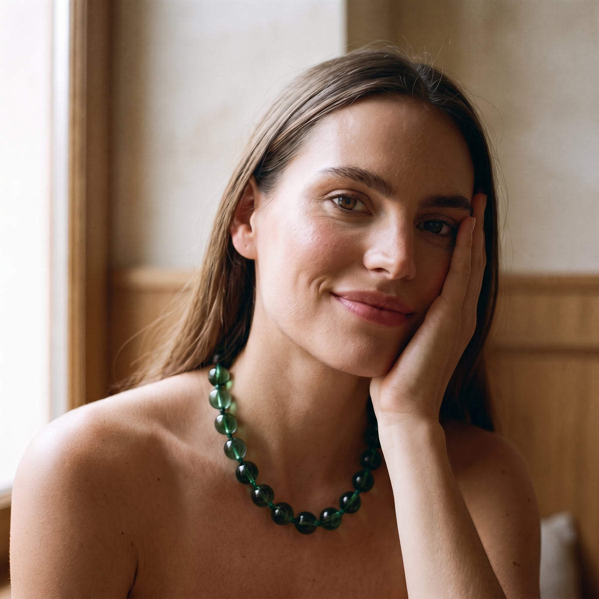 Abigail Green Quartz Agate Necklace