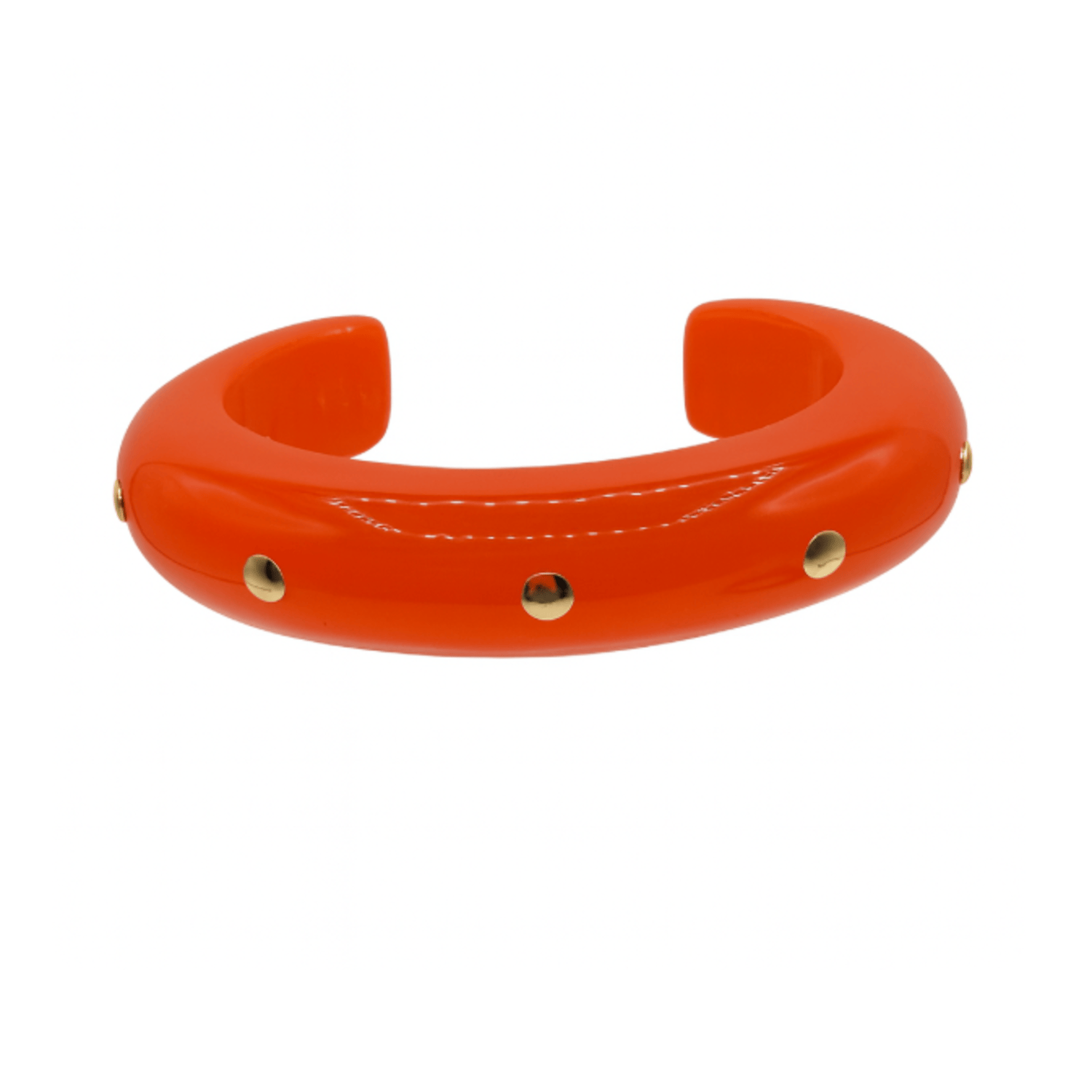 Ingrid Orange Gold Studded Cuff