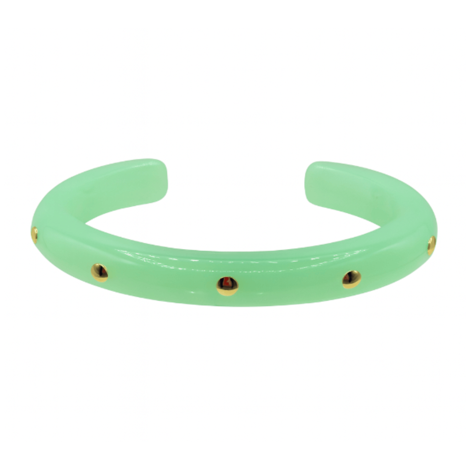 Sonia Jade Resin Gold Studded Small Cuff
