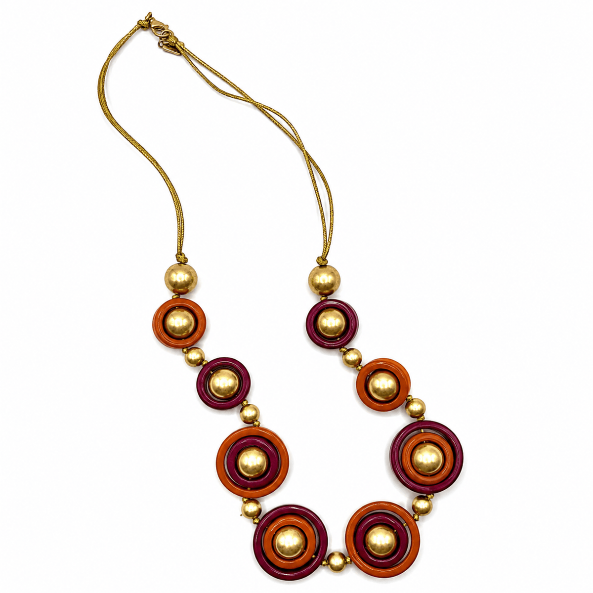 Delaney Tobacco And Brown Two Tone Long Necklace