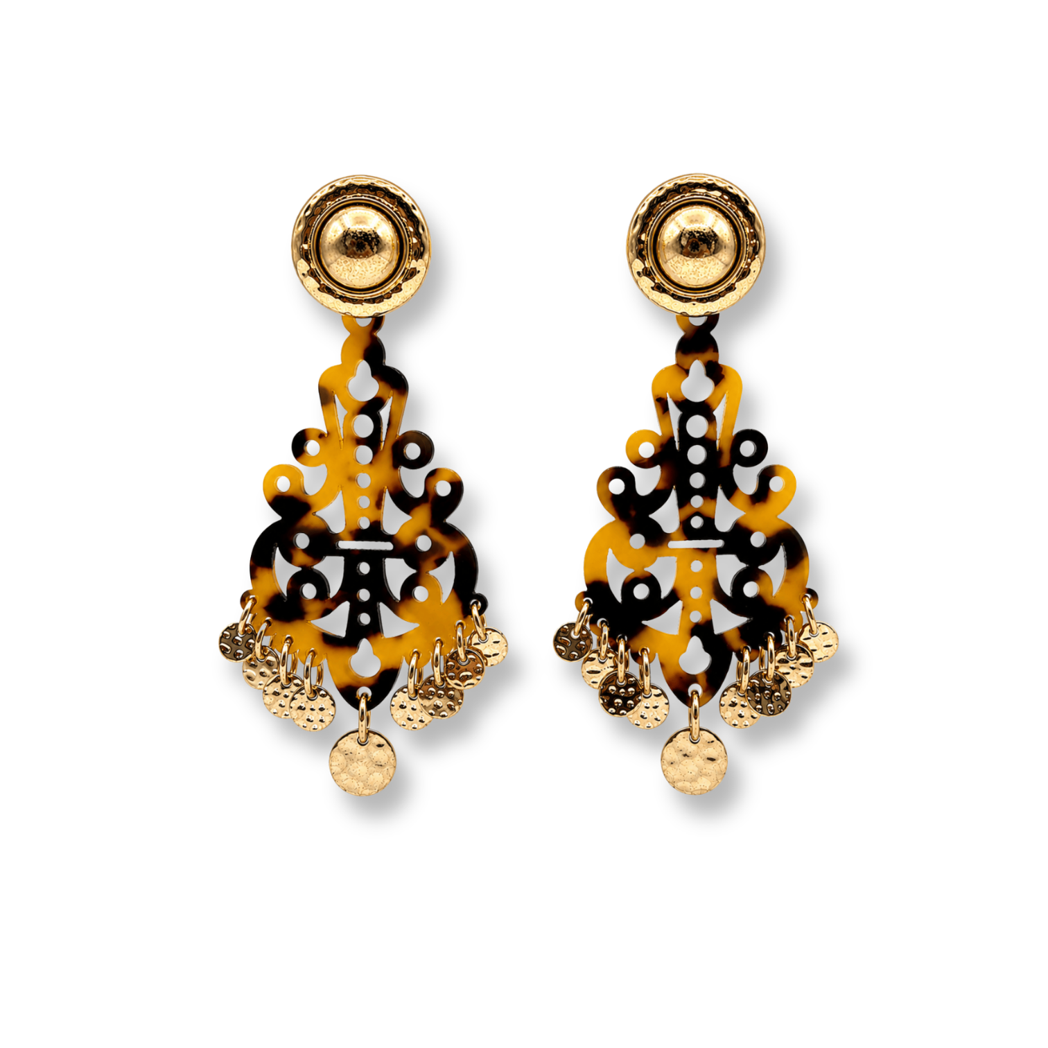Alice Tortoise Resin Cut Out Earrings