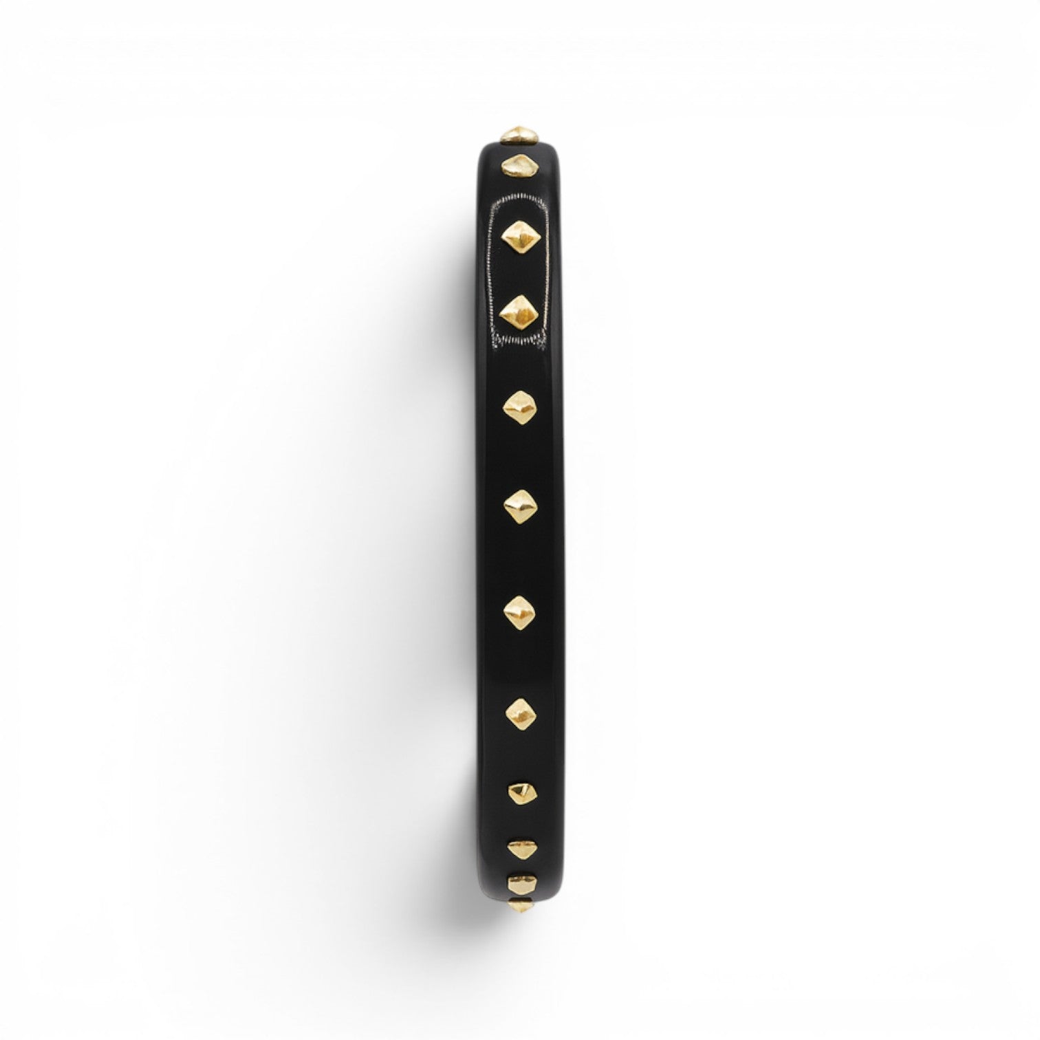 Clementine Studded Black Resin Bangle