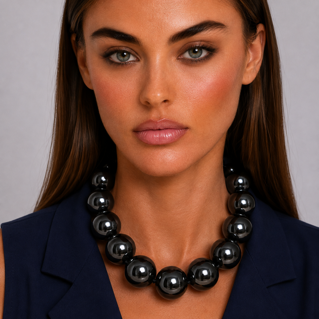 Lucy Black Gumball Necklace