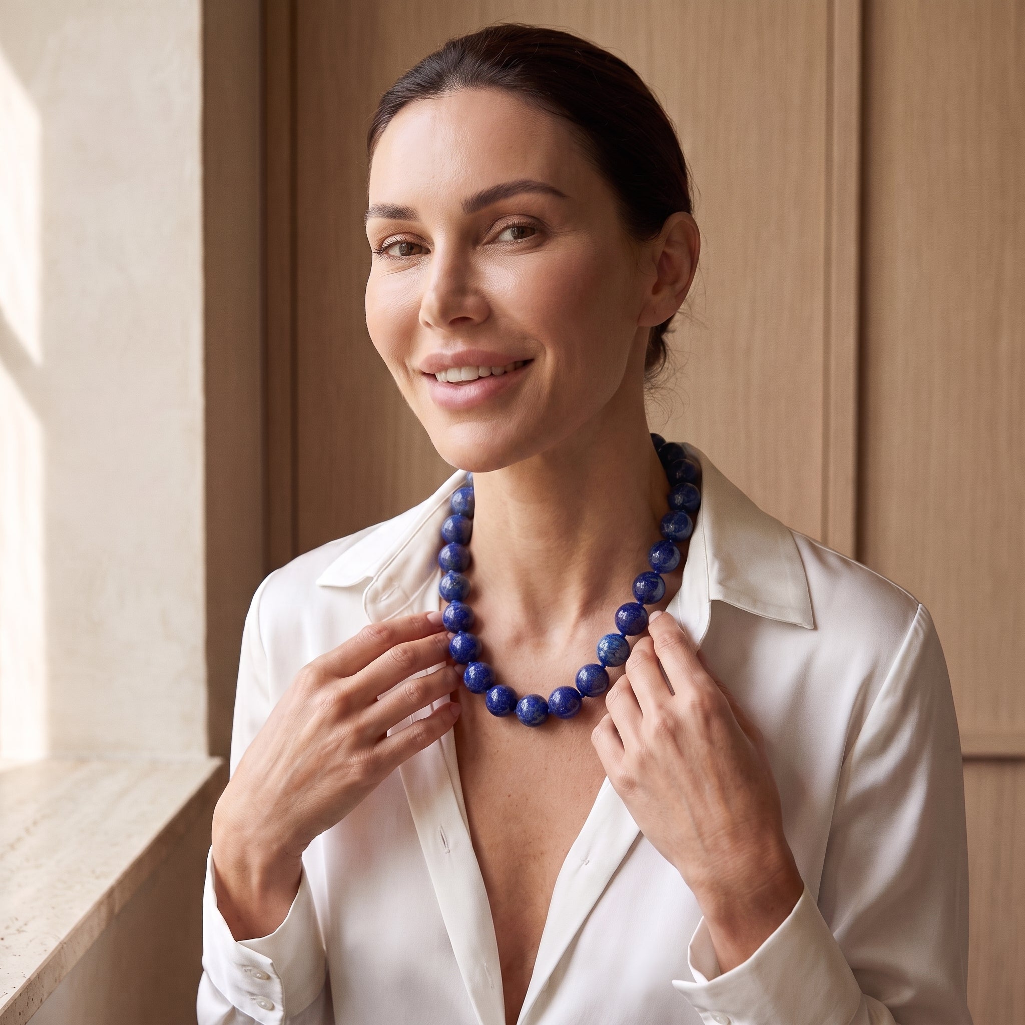 Abigail Semi Precious Lapis Necklace