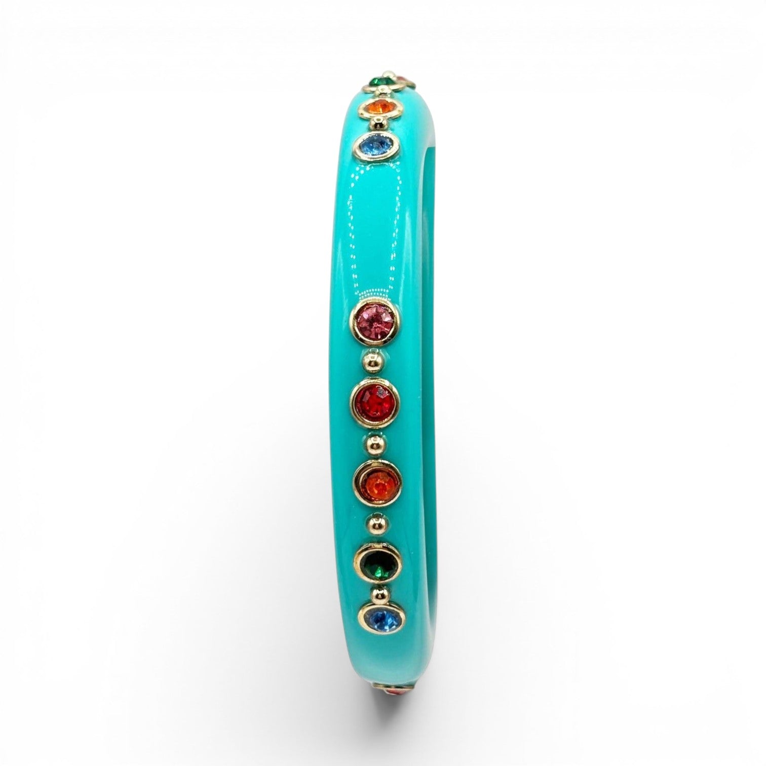 Holland Turquoise Resin Studded Resin Bangle