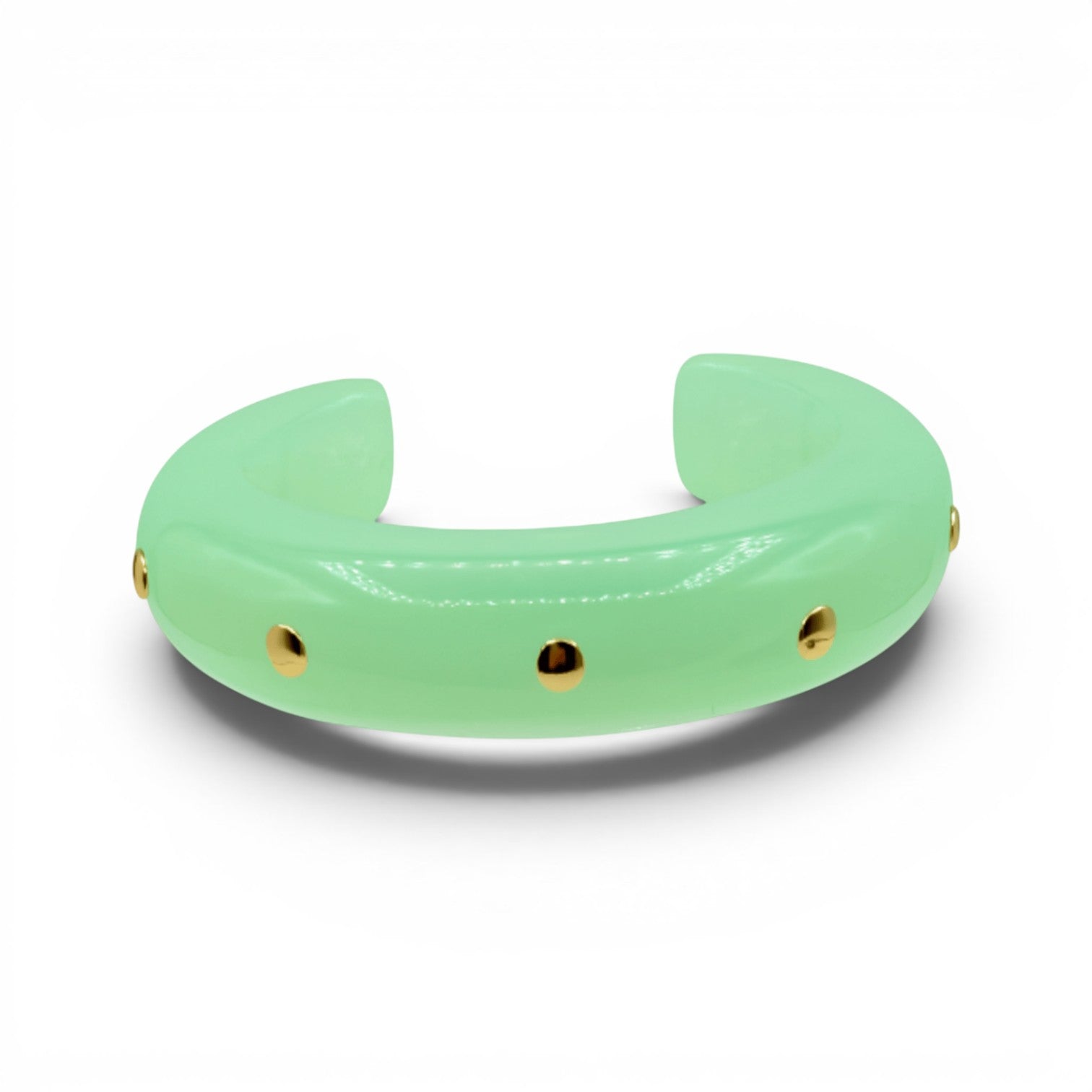 Ingrid Jade Gold Studded Cuff