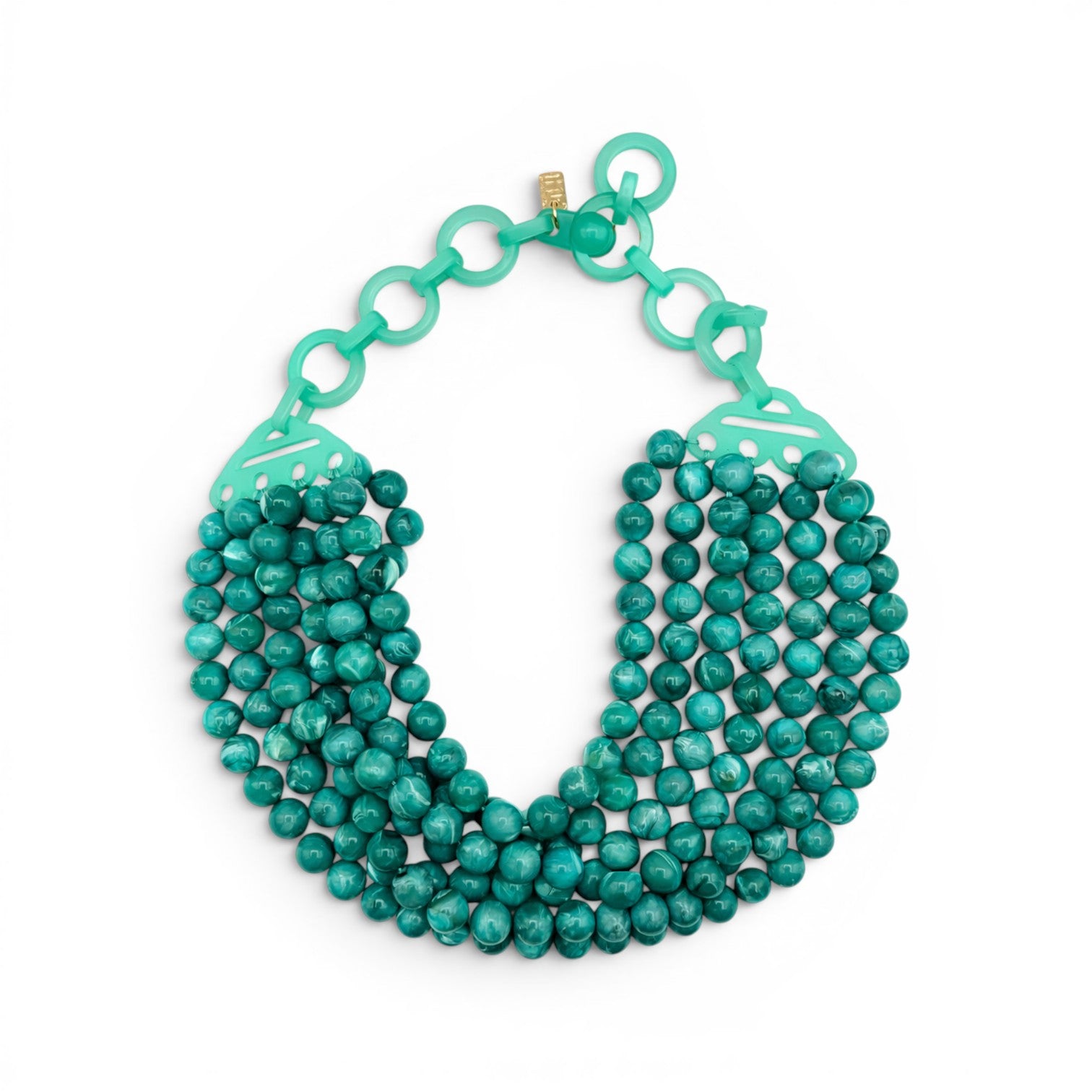 Juliette Multi Strand Turquoise Resin Necklace