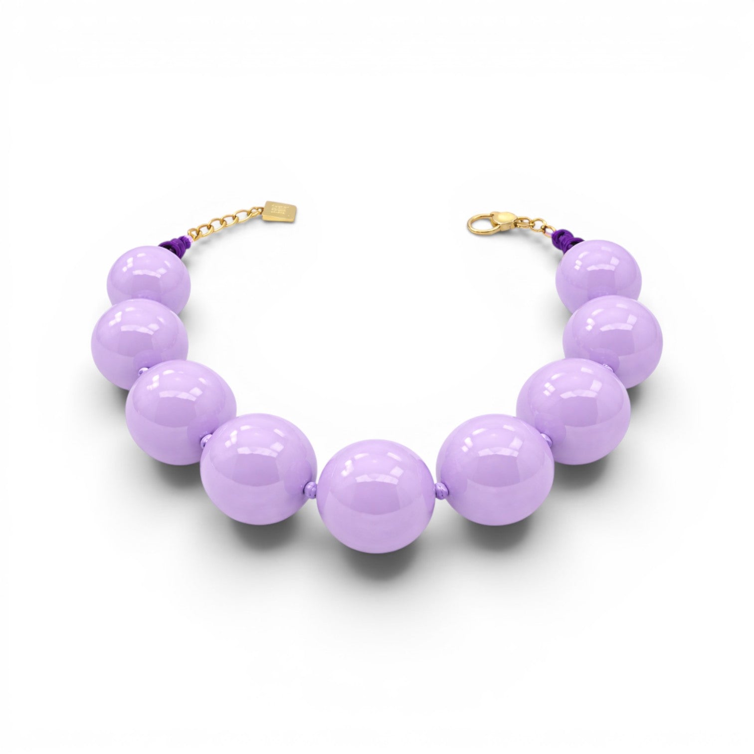 Lucy Lavender Gumball Necklace