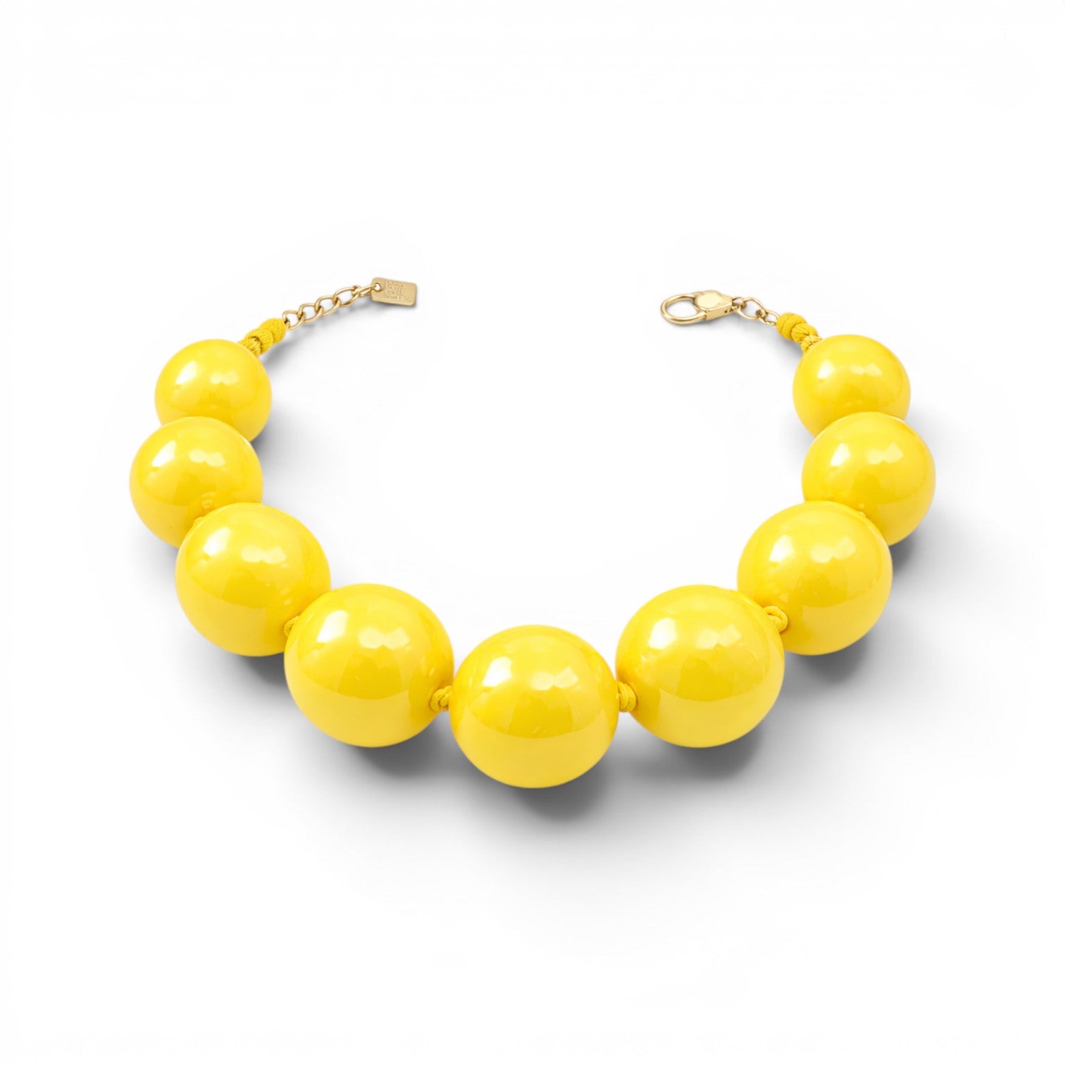 Lucy Yellow Gumball Necklace