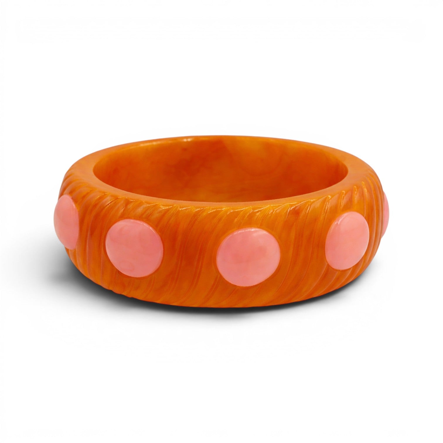 Michelle Amber And Light Rose Bangle