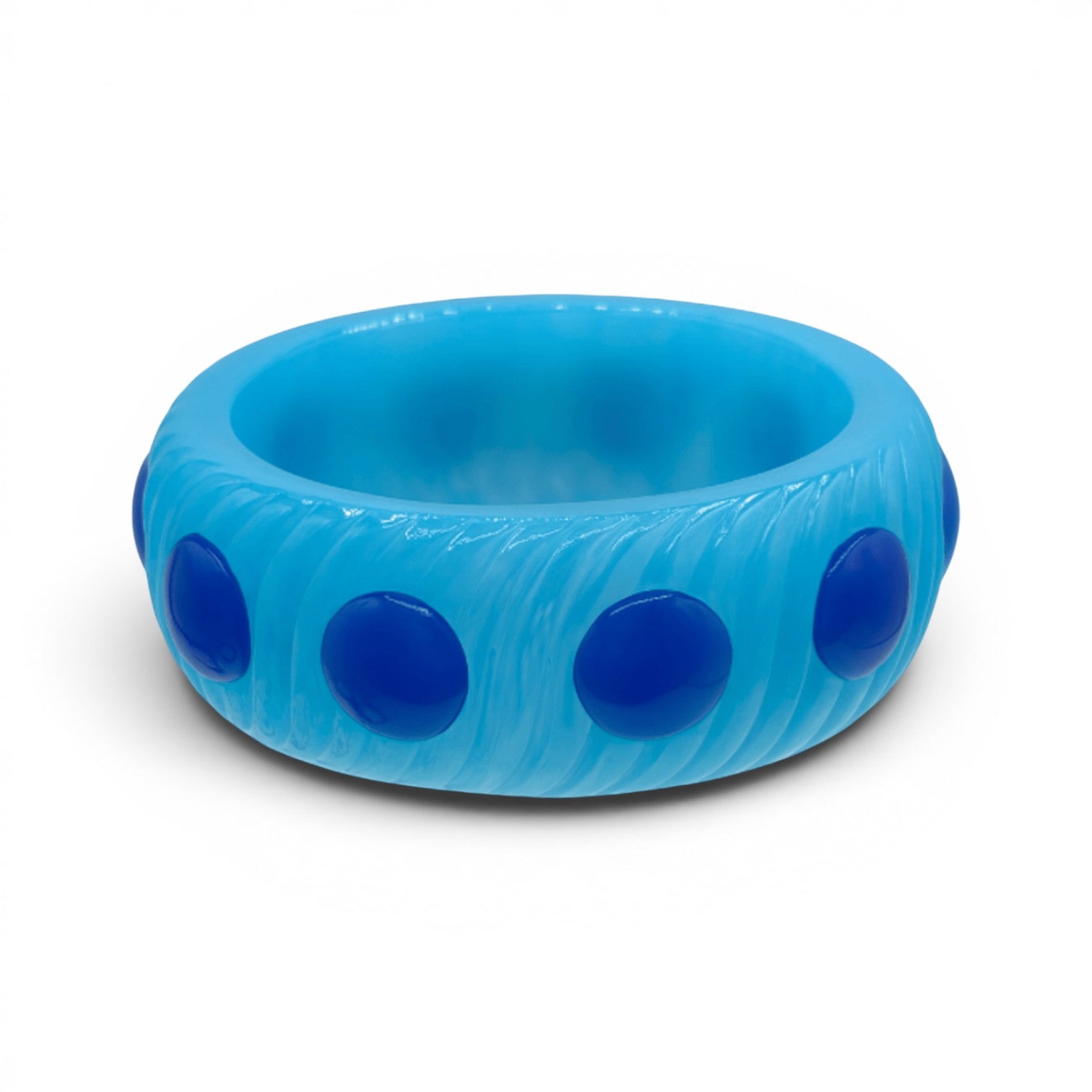 Michelle Turquoise And Cobalt Resin Bangle