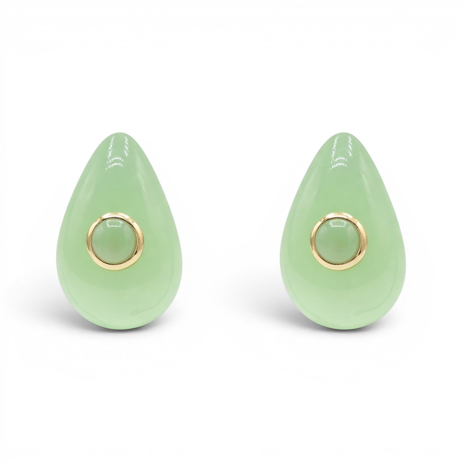 Rosamund Jade Resin Pierced Earrings