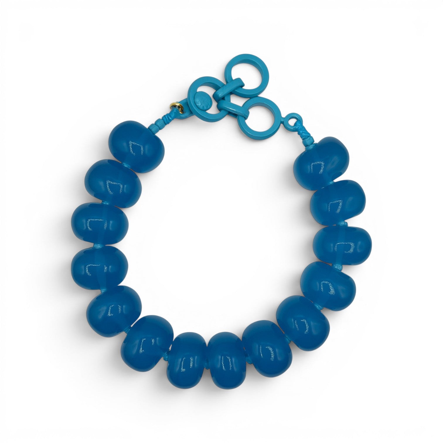 Vivienne Cerulean Blue Resin Necklace