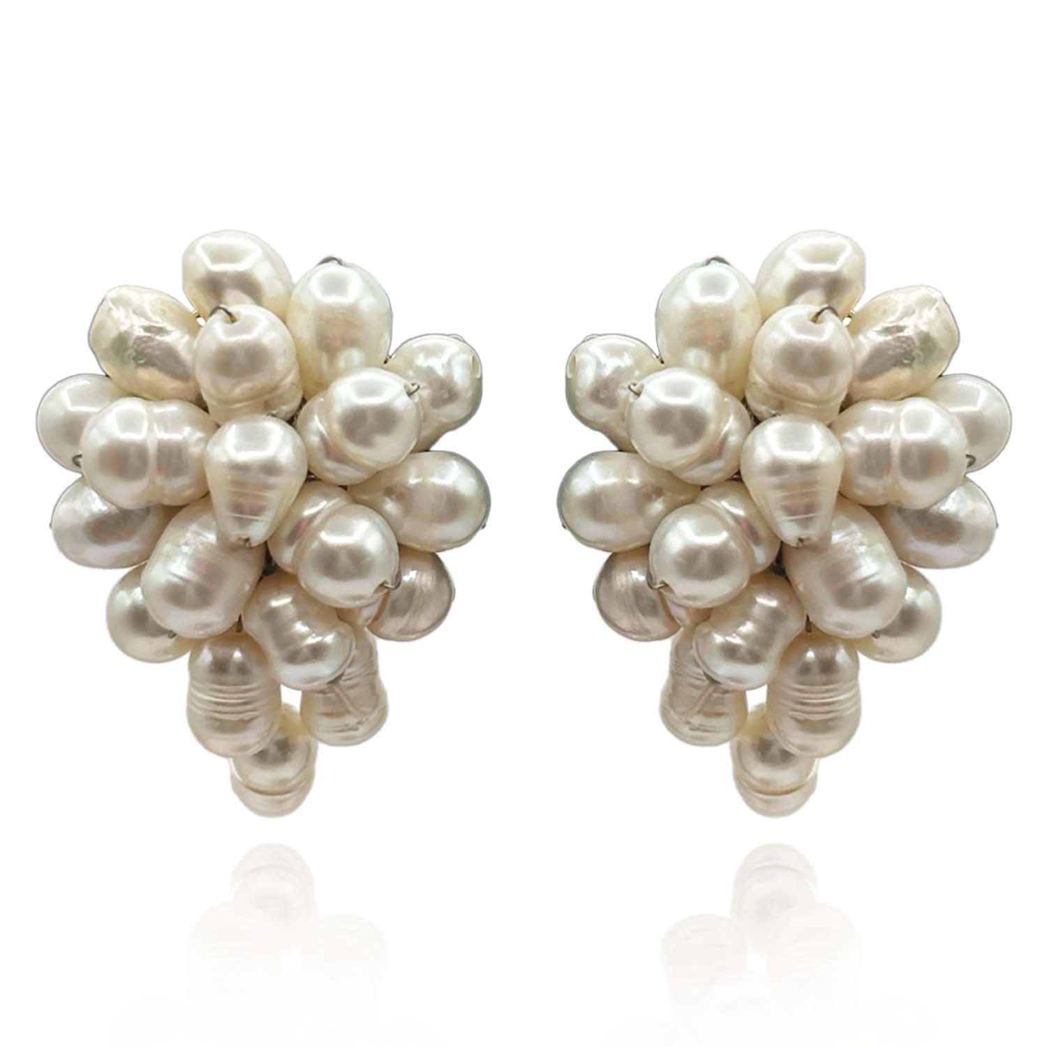 Jacquette Freshwater Pearl Clip On Earrings