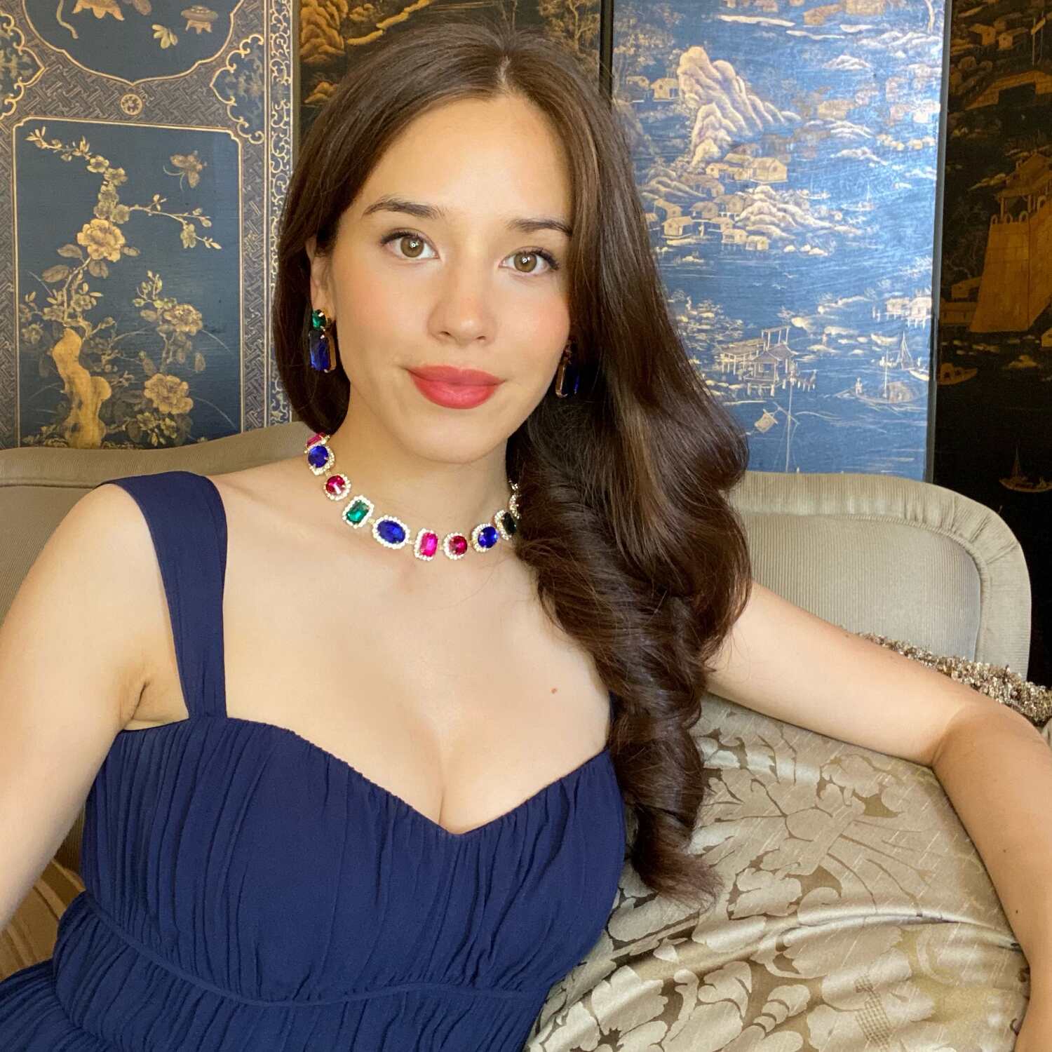 Maureen Multi Color Gemstone Necklace