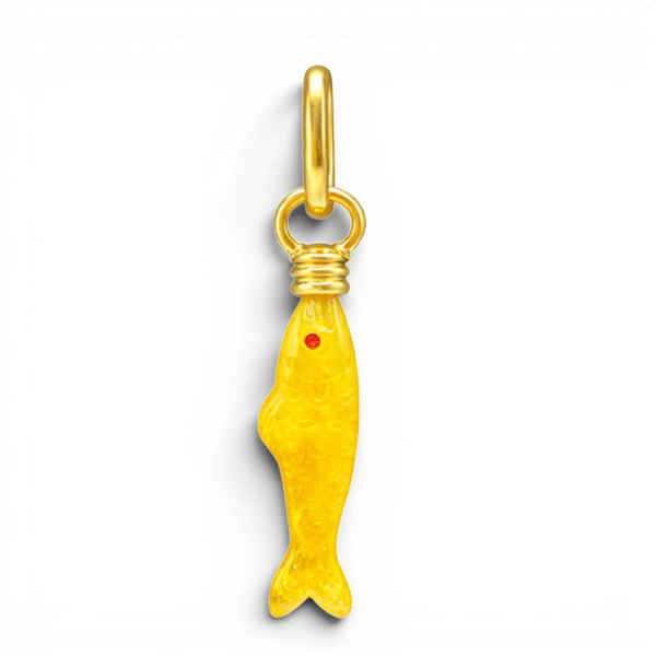 Yellow Fish Charm